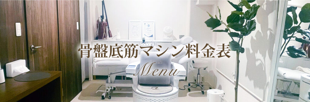 骨盤底筋マシン料金表